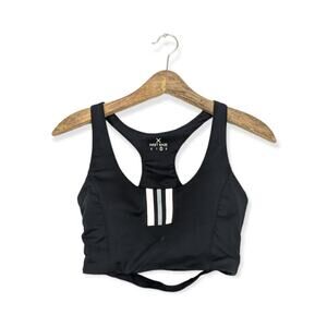 First Base Black Racerback Sports Bra